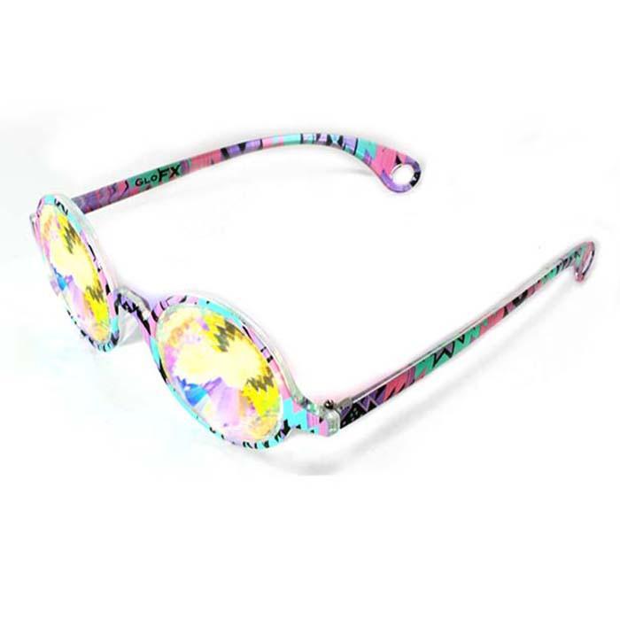 Aztec Kaleidoscope Glasses - Rainbow Wormhole, Kaleidoscope, | iEDM