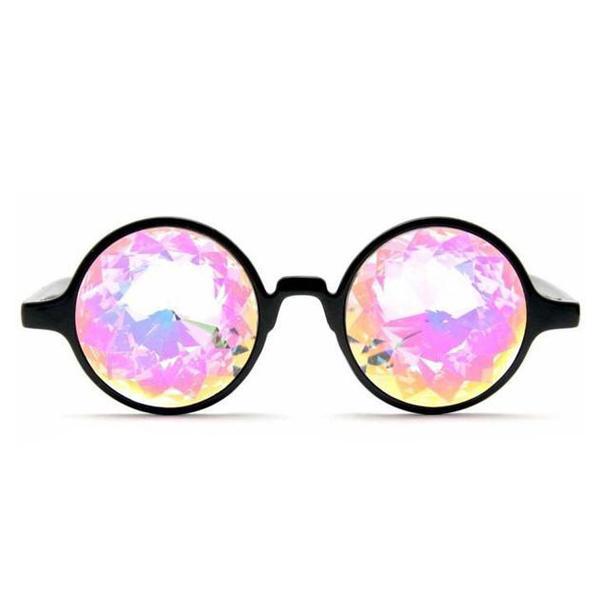 Black Kaleidoscope Glasses - Rainbow, Kaleidoscope, | iEDM