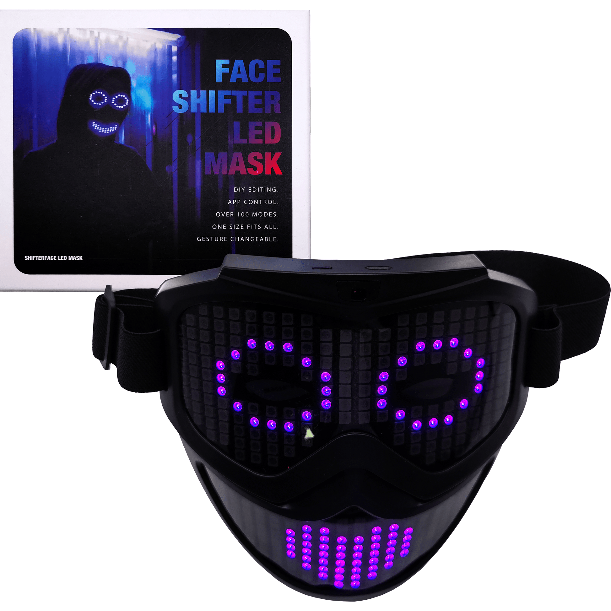 Face Shifter LED Mask - App Controlled, LED Face Mask, | iEDM