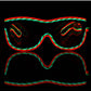 Customizable MultiColor TRACER Luminescence Diffraction Glasses, Light up glasses, | iEDM