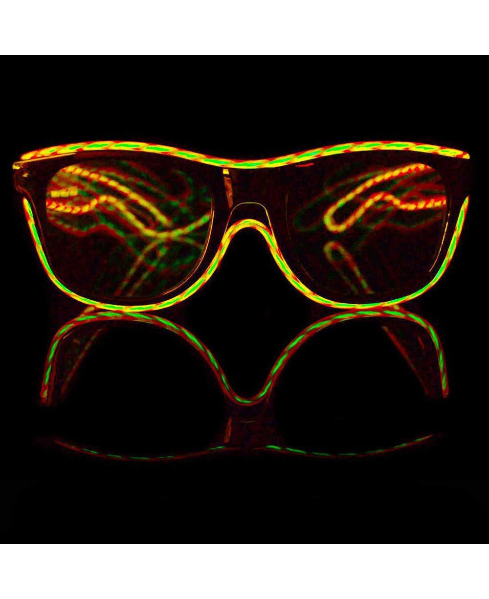 Customizable TRACER Luminescence Diffraction Glasses, Light up glasses, | iEDM