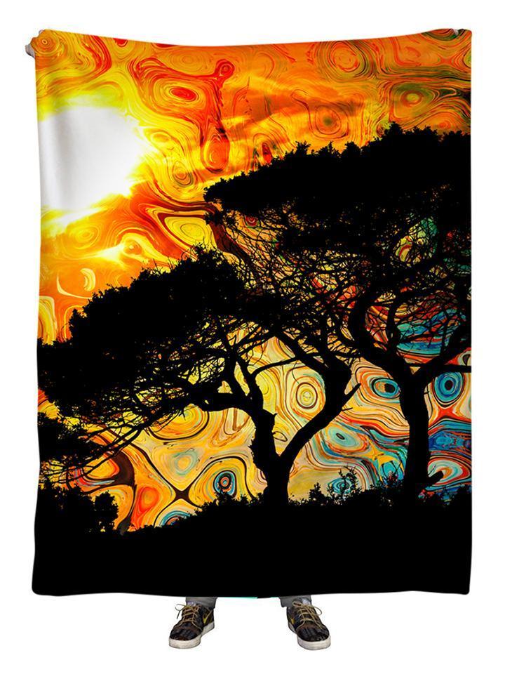 African Sun Plush Blanket, Lucid Eye Studios, | iEDM