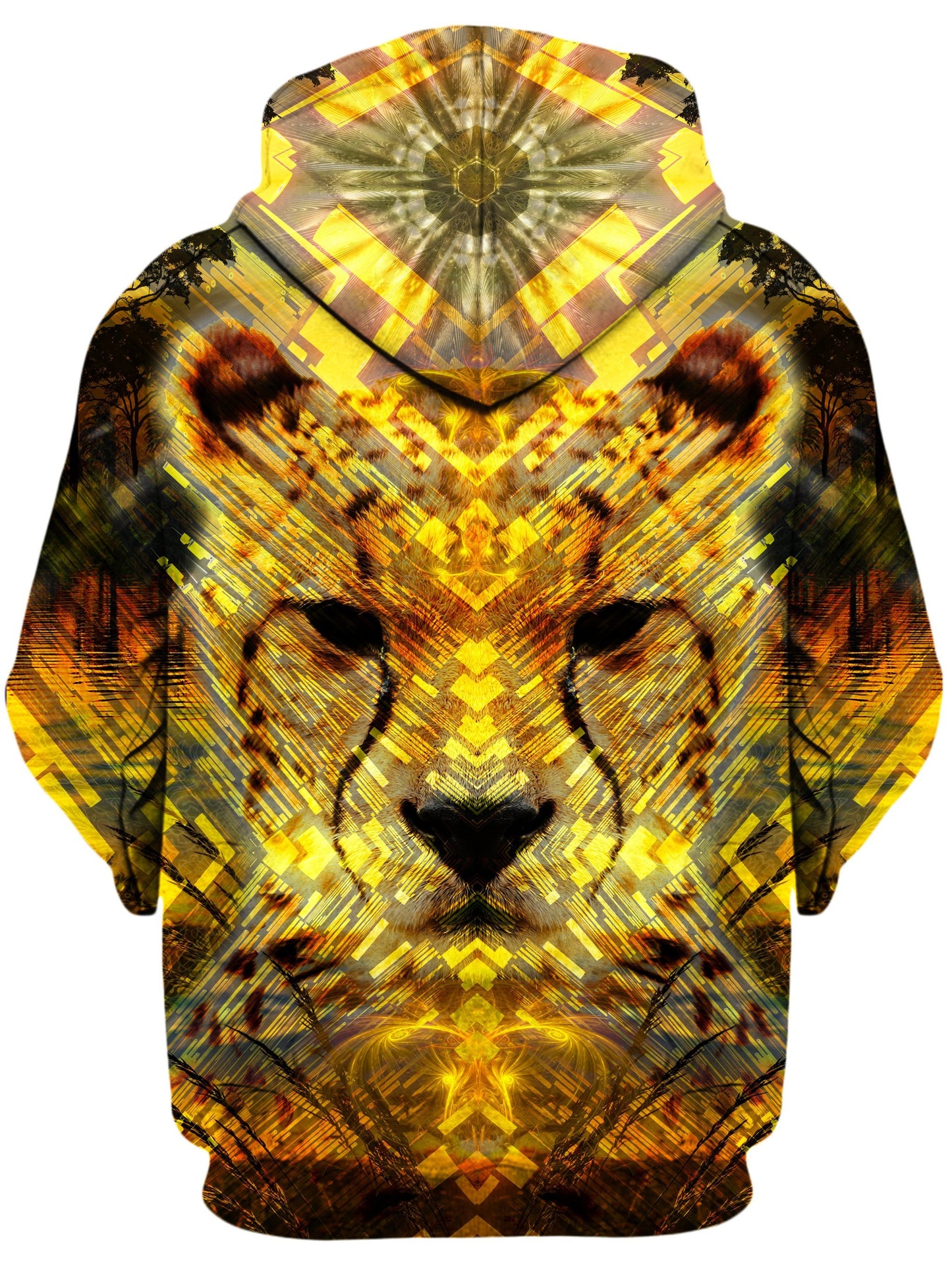 Cheetah Unisex Zip-Up Hoodie, Lucid Eye Studios, | iEDM
