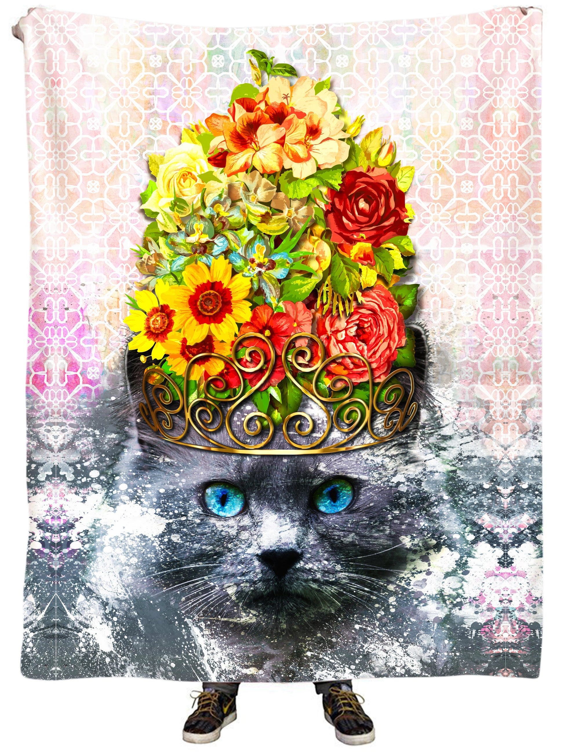 Finest Feline Plush Blanket, Lucid Eye Studios, | iEDM