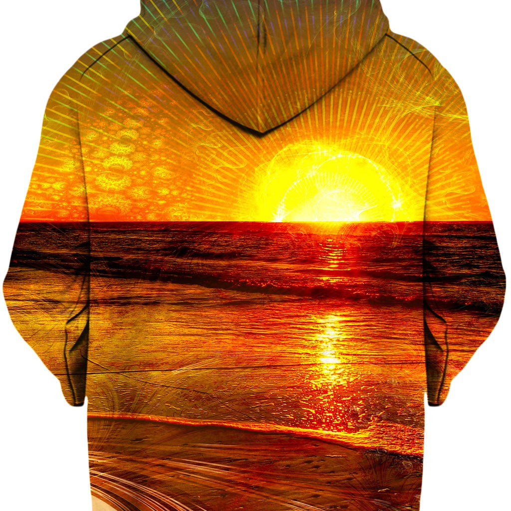Fractal Sunset Unisex Hoodie, Lucid Eye Studios, | iEDM
