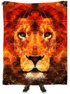 Lucid Eye Studios - King of the Jungle Plush Blanket