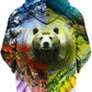 PLUR Bear Unisex Zip-Up Hoodie, Lucid Eye Studios, | iEDM