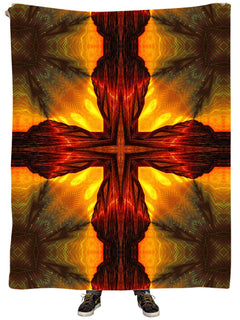 Lucid Eye Studios - Psychic Cross Plush Blanket