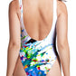A Pollock's Point Break High Cut One-Piece Swimsuit, Marc Allante, | iEDM