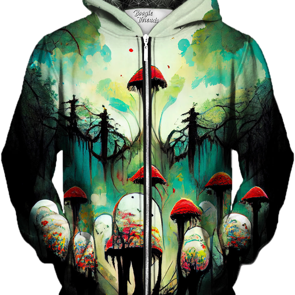 Marked Friends Unisex Zip-Up Hoodie, Gratefully Dyed, | iEDM
