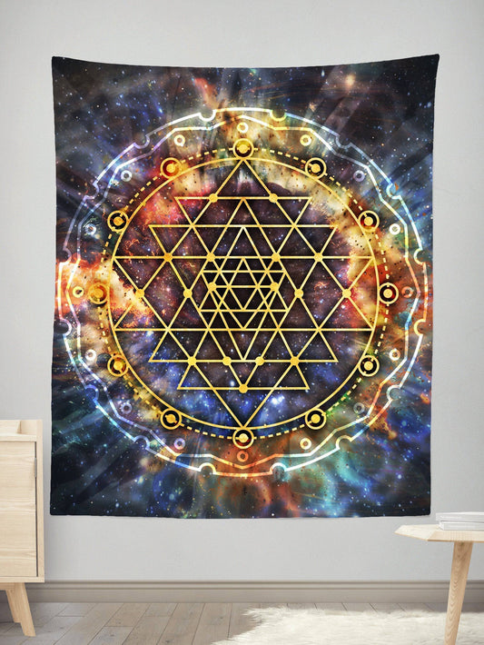 Yantra Mandala Tapestry, MCAshe Spiritual Art, | iEDM