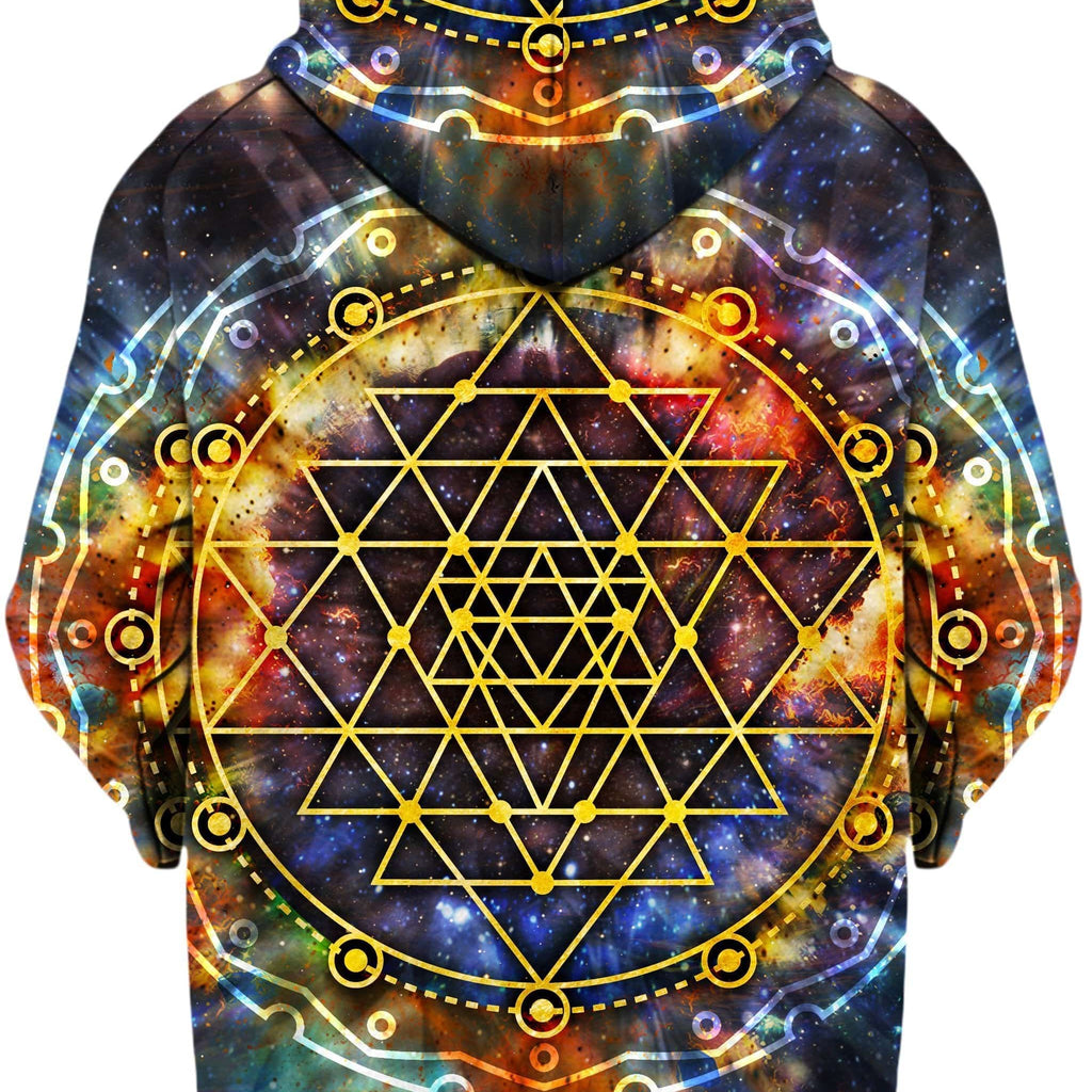 Yantra Mandala Unisex Zip-Up Hoodie, MCAshe Spiritual Art, | iEDM