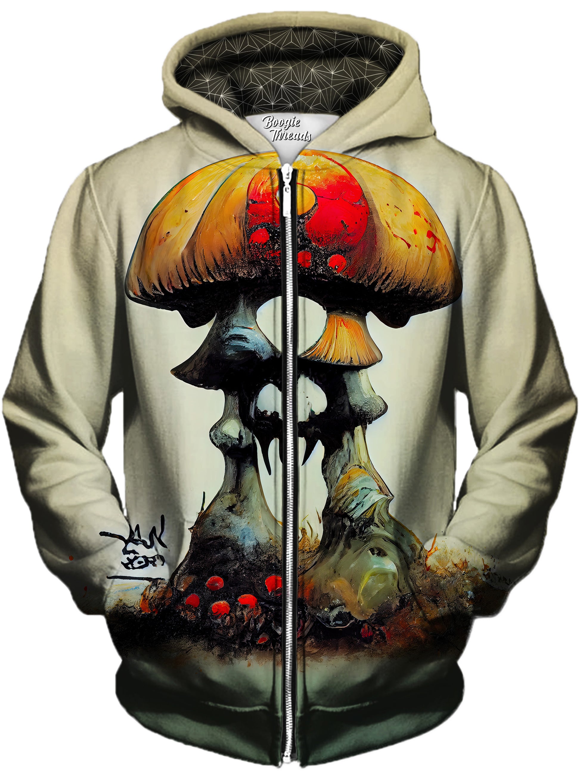 Muddled Redemption Unisex Zip-Up Hoodie, Gratefully Dyed, | iEDM