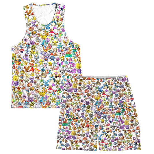 Catch Em All Men's Tank and Shorts Combo, Noctum X Truth, | iEDM