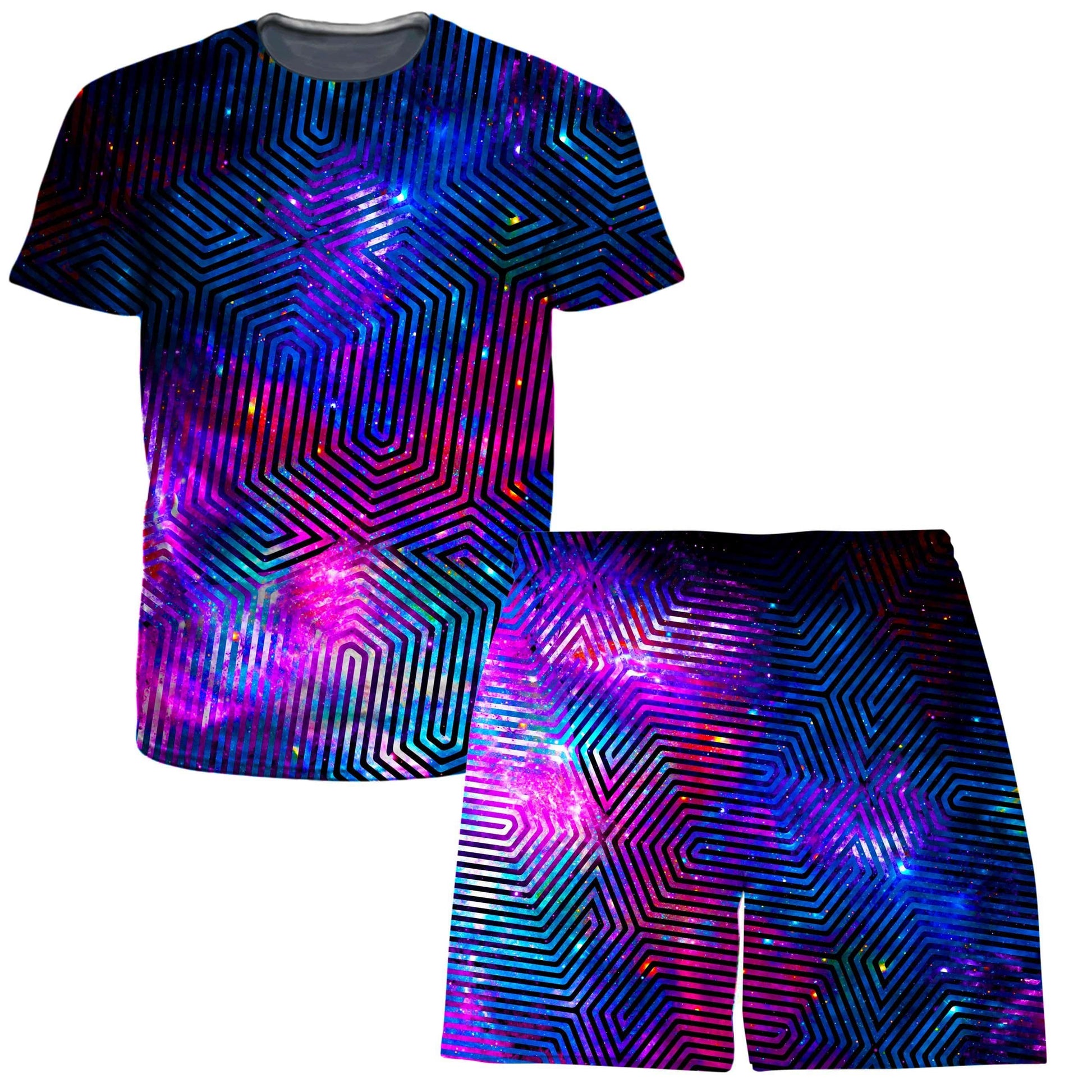 Celestial Finger Print T-Shirt and Shorts Combo, Noctum X Truth, | iEDM