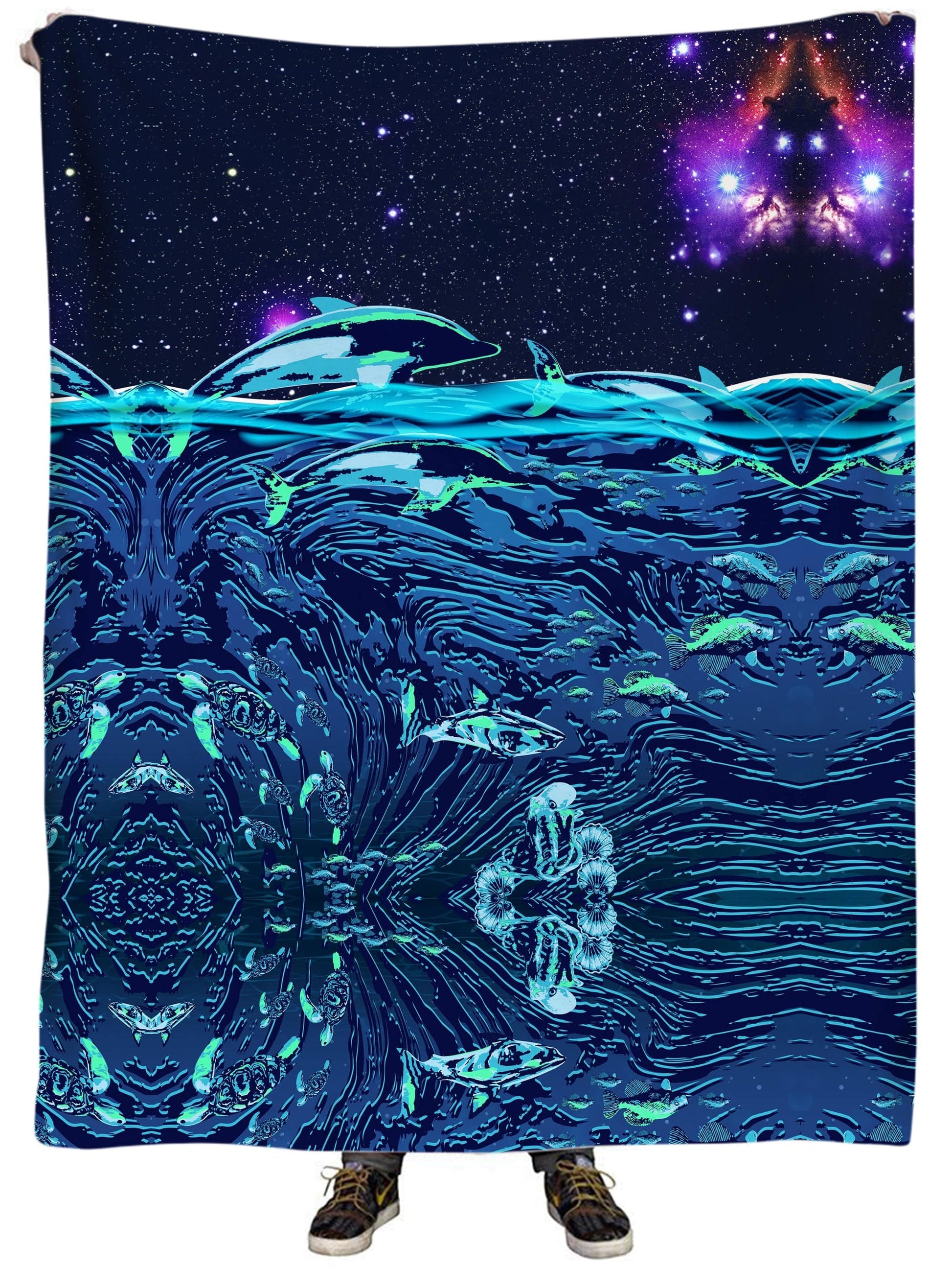 Celestial Seascape Plush Blanket, Noctum X Truth, | iEDM