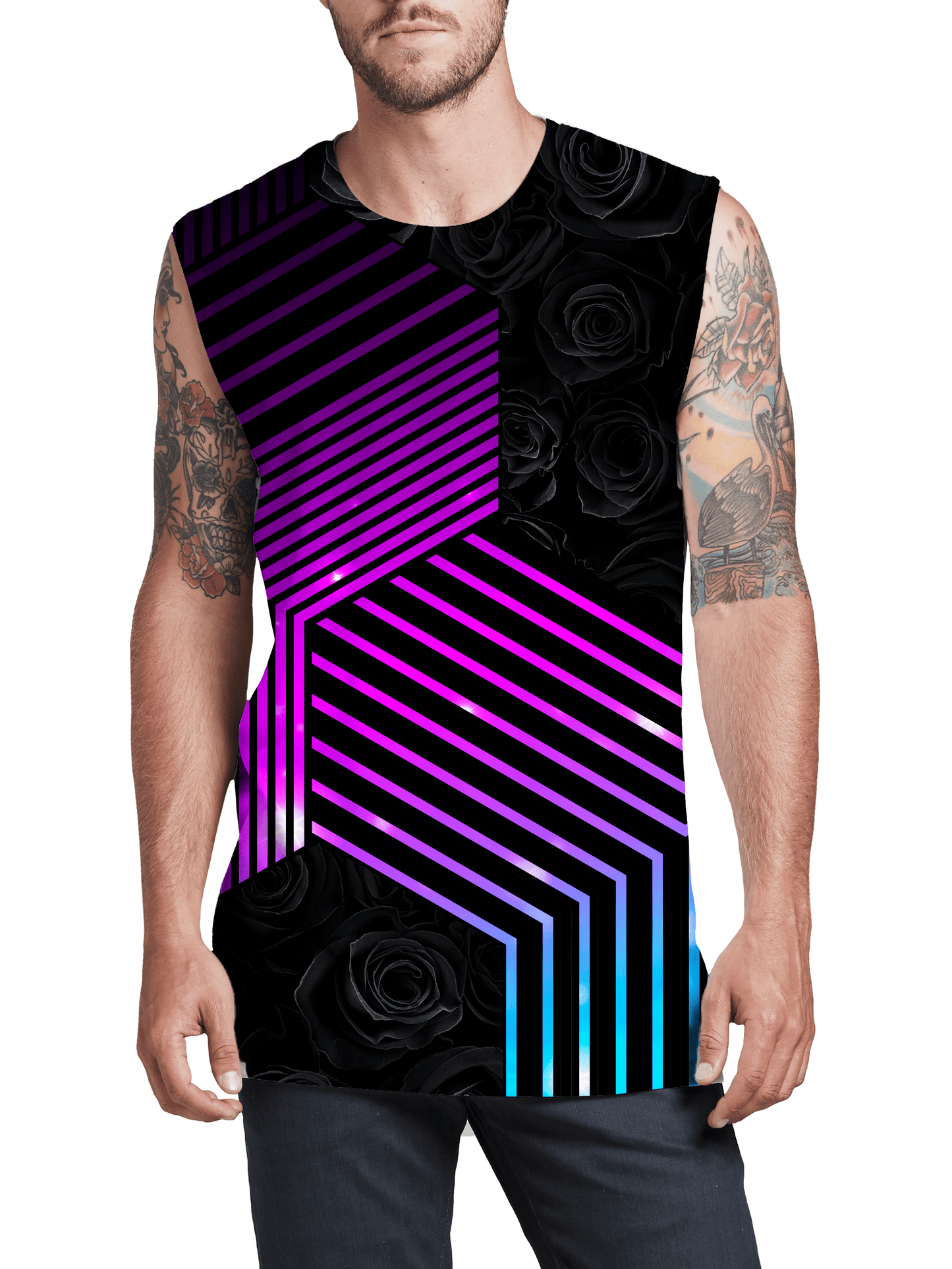 Connected Hex Men's Muscle Tank, Noctum X Truth, | iEDM