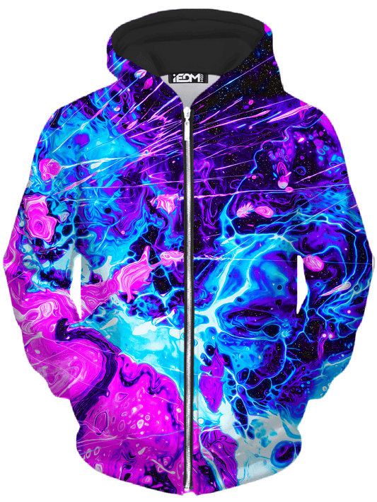 Cosmic Burst Unisex Zip-Up Hoodie, Noctum X Truth, | iEDM