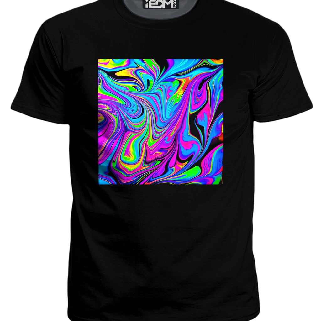 Cosmic Flow Men's Graphic T-Shirt, Psychedelic Pourhouse, | iEDM