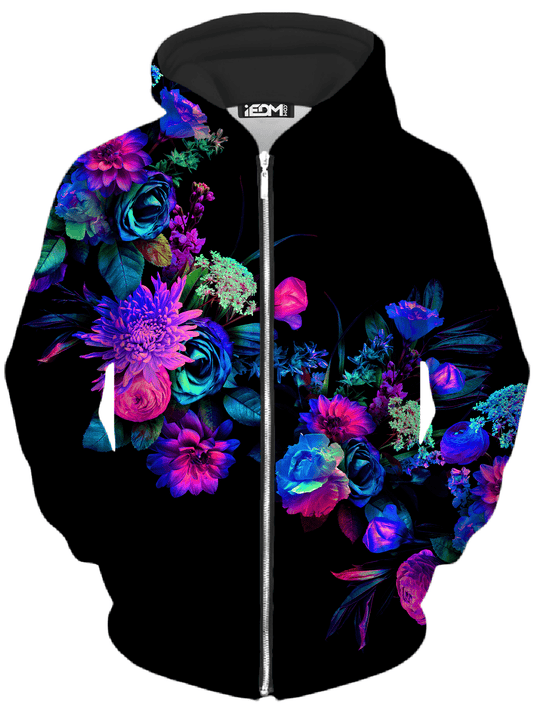 Darkest Bloom Unisex Zip-Up Hoodie, Noctum X Truth, | iEDM