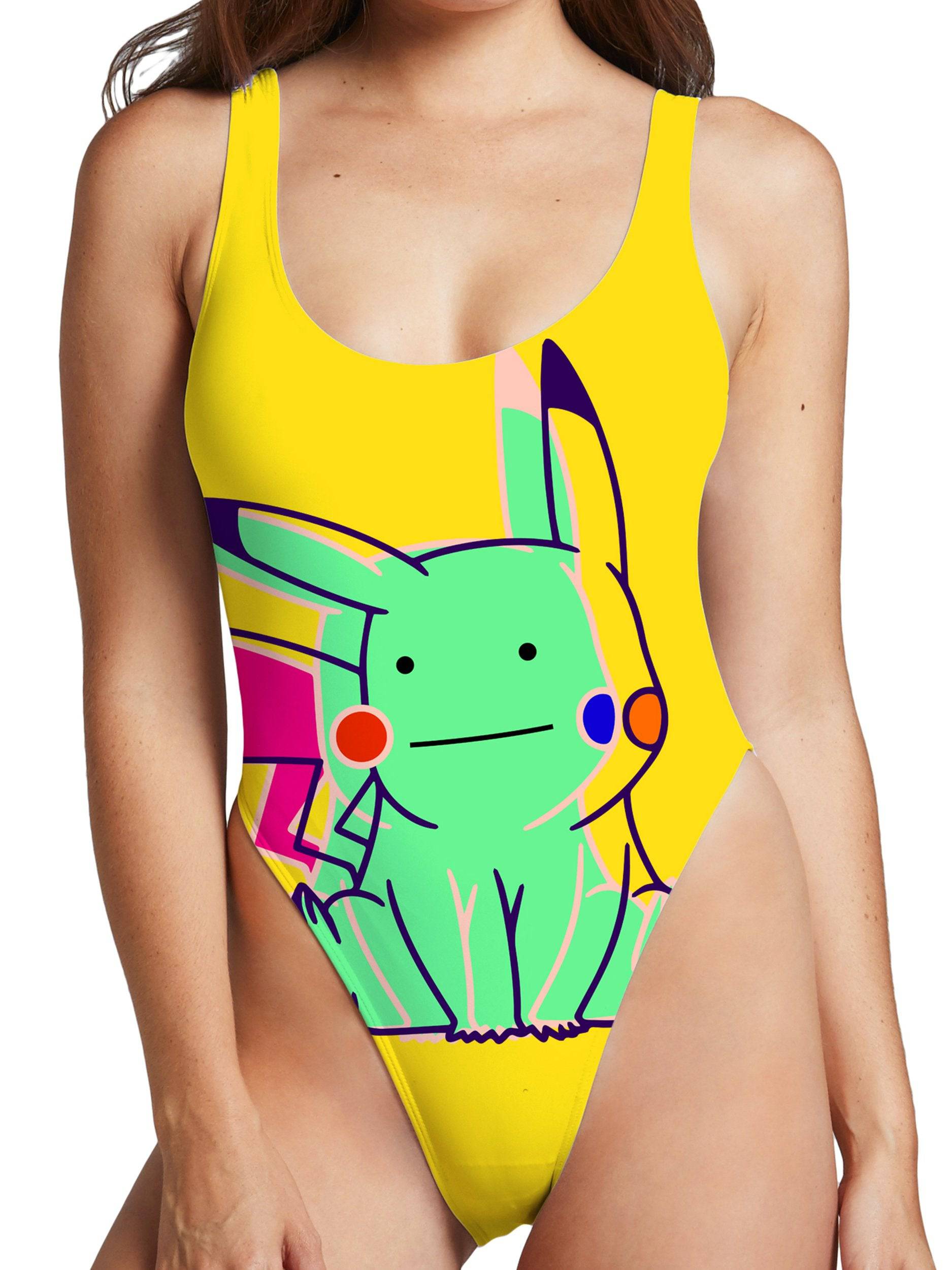 Ditto Pika High Cut One-Piece Swimsuit, Noctum X Truth, | iEDM