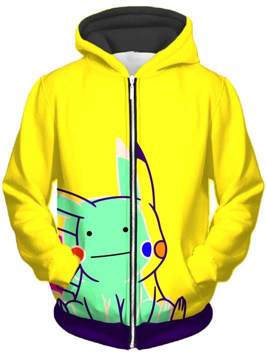 Ditto Pika Unisex Zip-Up Hoodie, Noctum X Truth, | iEDM