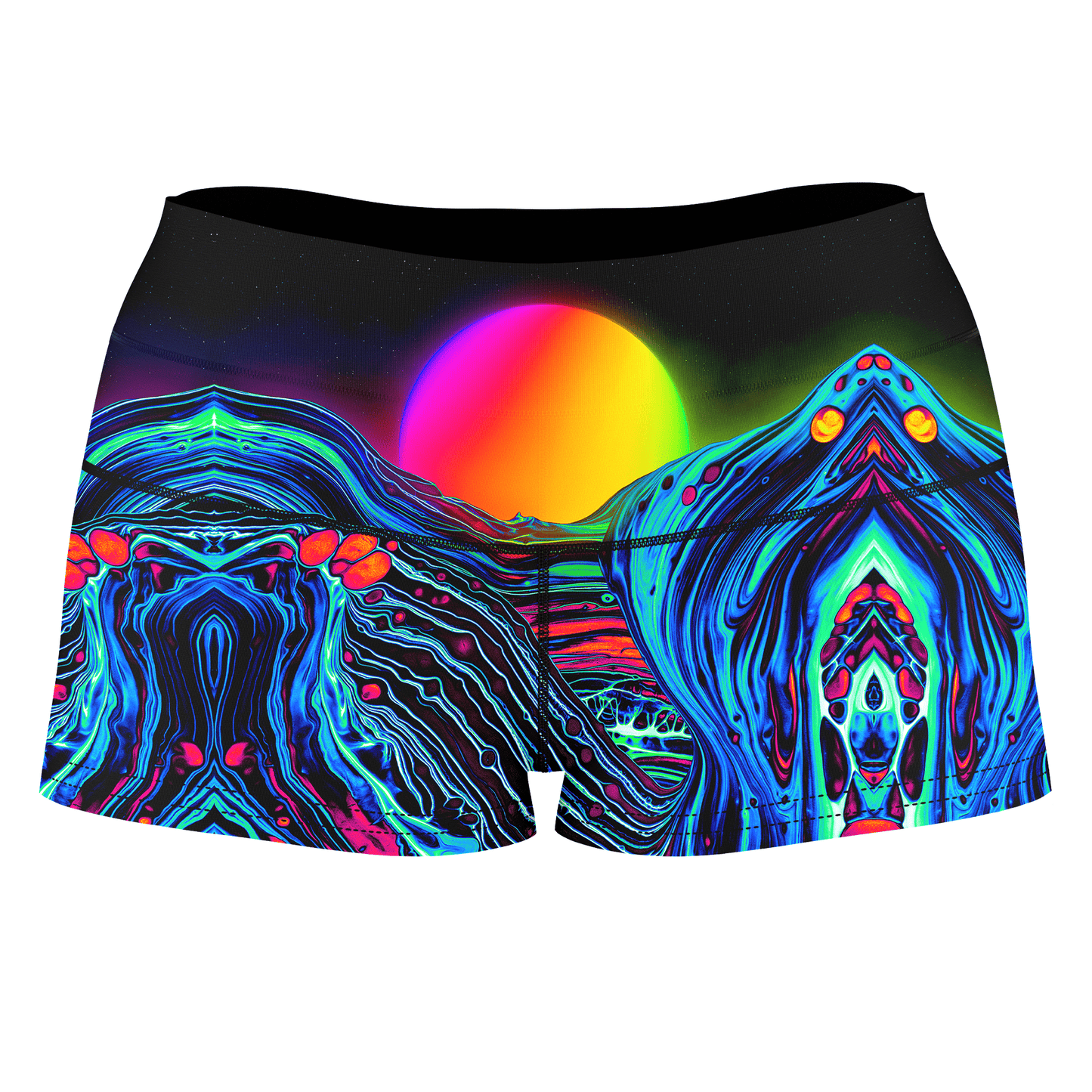 Dose of Sunset High-Waisted Women's Shorts, Noctum X Truth, | iEDM