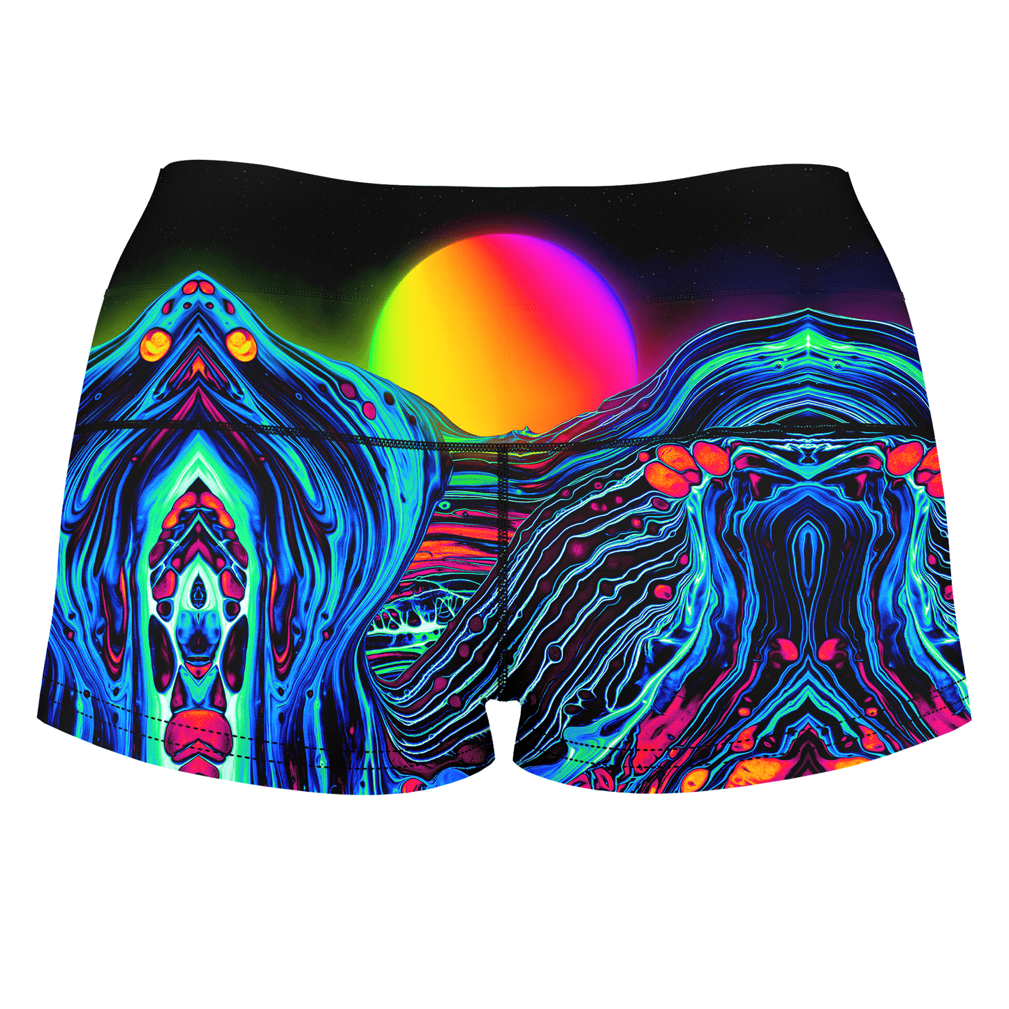 Dose of Sunset High-Waisted Women's Shorts, Noctum X Truth, | iEDM