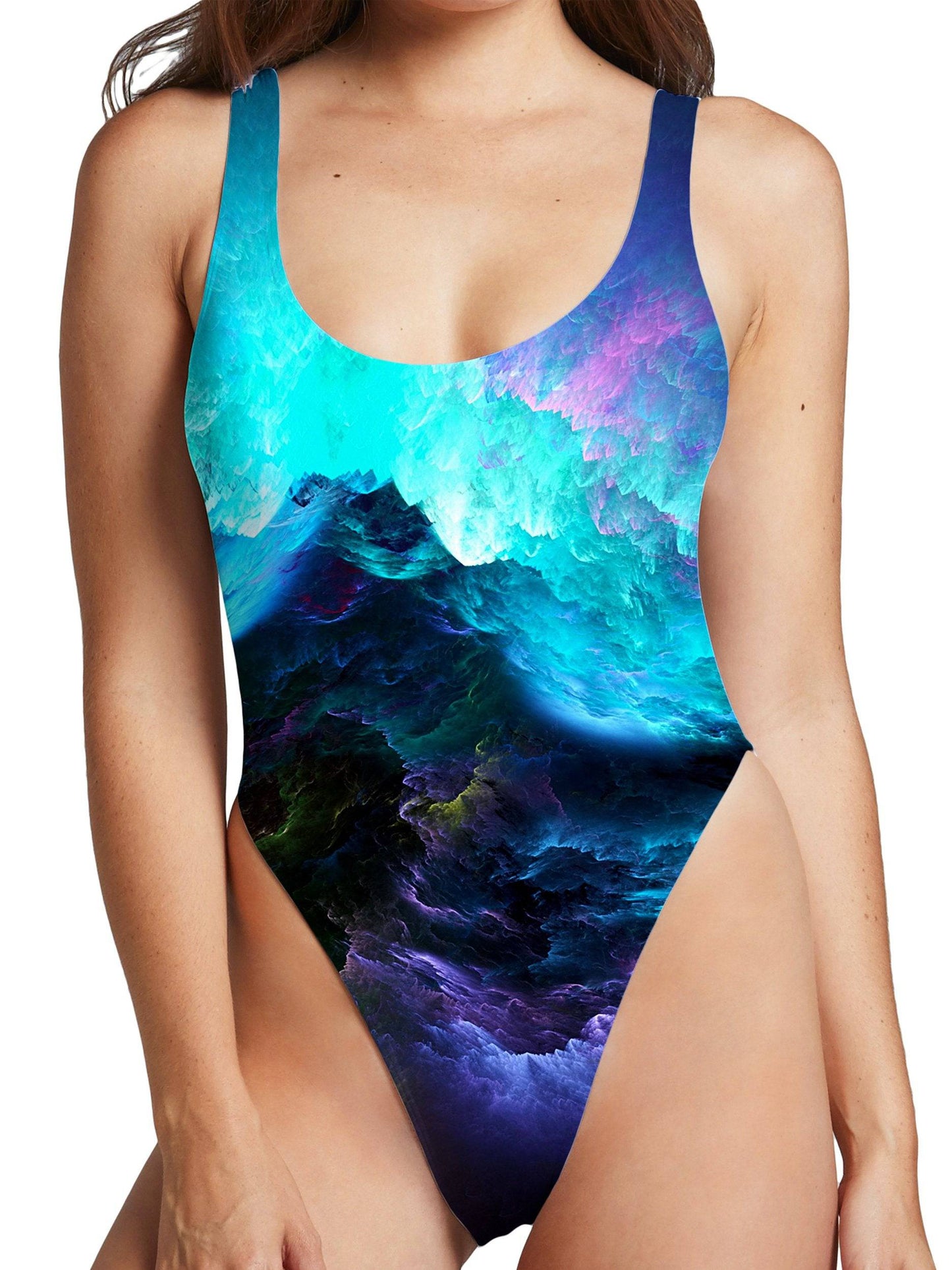 Dream Waves High Cut One-Piece Swimsuit, Noctum X Truth, | iEDM