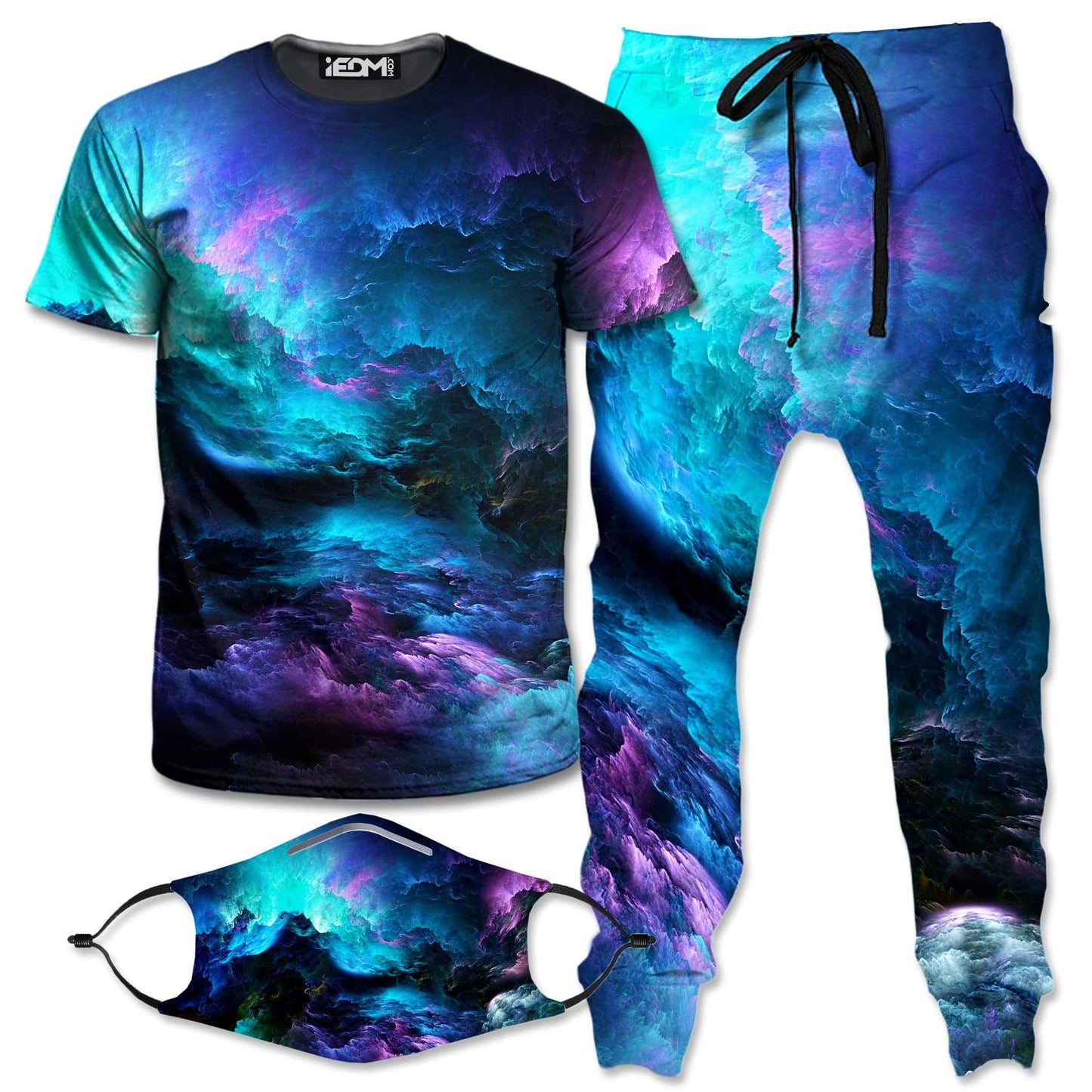 Dream Waves T-Shirt and Joggers with PM 2.5 Face Mask Combo, Noctum X Truth, | iEDM