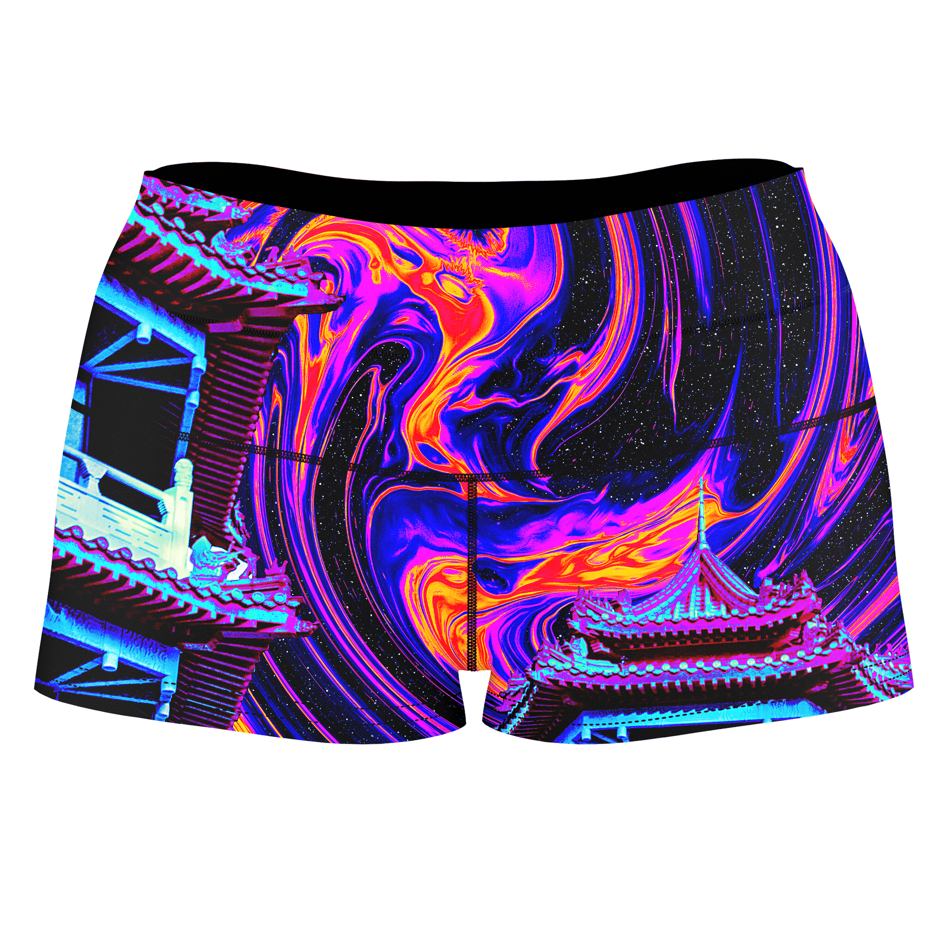 Enlightened Path High-Waisted Women's Shorts, Noctum X Truth, | iEDM