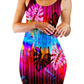 Fluorescent Jungle Bodycon Mini Dress, Noctum X Truth, | iEDM