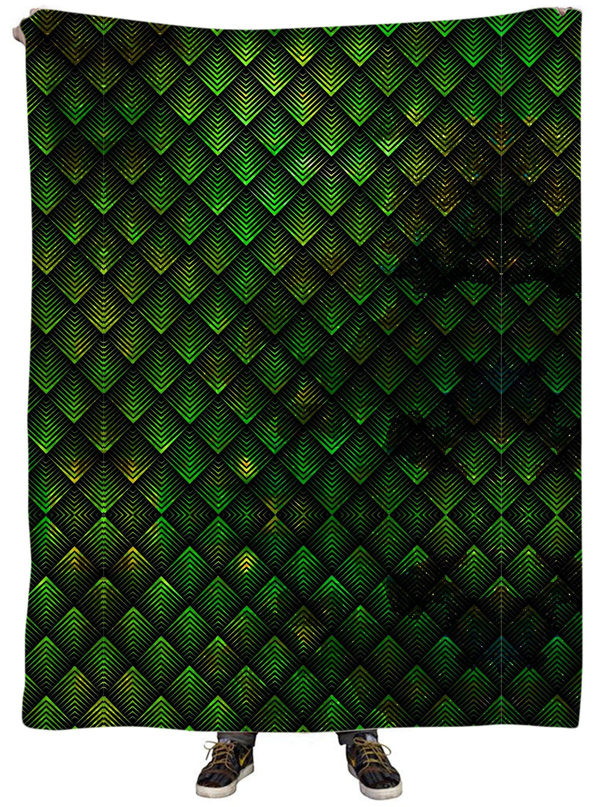 Galactic Dragon Scale Green Plush Blanket, Noctum X Truth, | iEDM