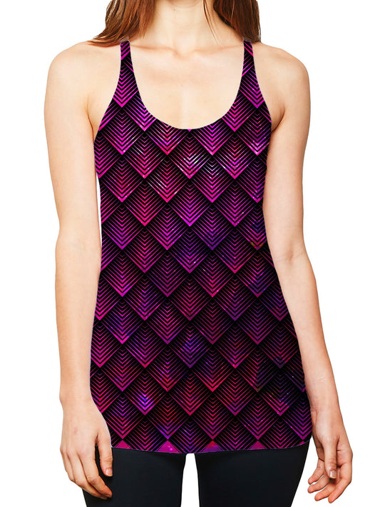 Galactic Dragon Scale Pink Women's Tank, Noctum X Truth, | iEDM