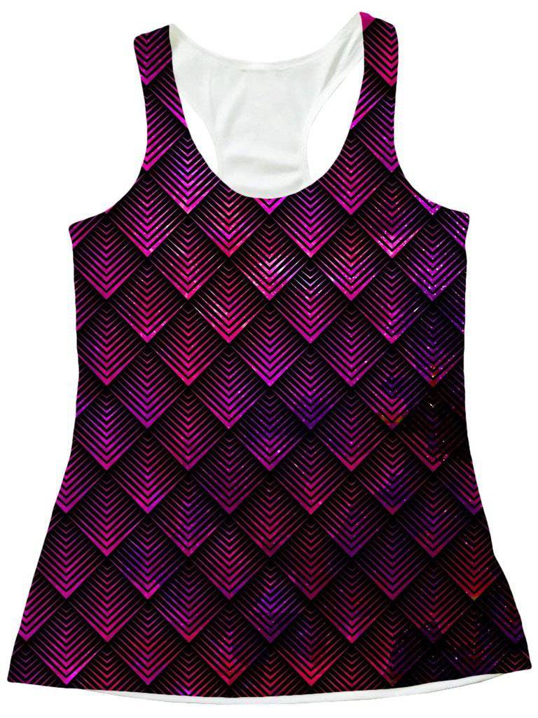 Galactic Dragon Scale Pink Women's Tank and Leggings Combo, Noctum X Truth, | iEDM