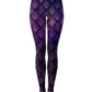 Galactic Dragon Scale Purple Crop Top and Leggings Combo, Noctum X Truth, | iEDM