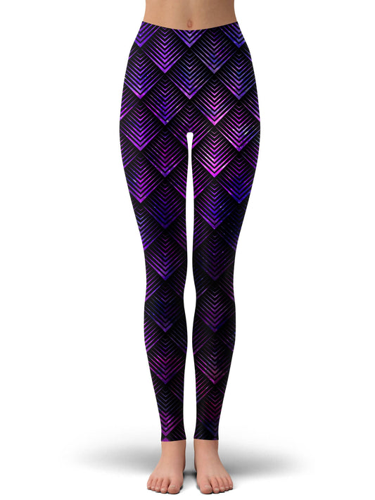 Galactic Dragon Scale Purple Foil Leggings, Noctum X Truth, | iEDM