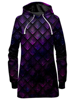 Noctum X Truth - Galactic Dragon Scale Purple Hoodie Dress
