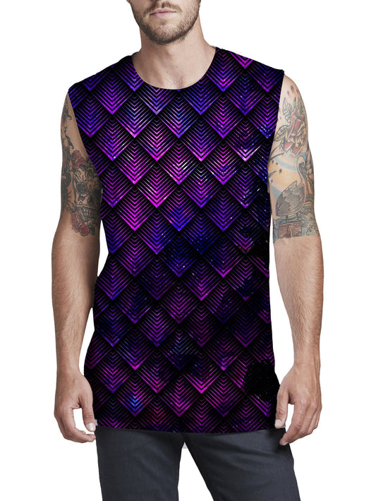 Galactic Dragon Scale Purple Men's Muscle Tank, Noctum X Truth, | iEDM
