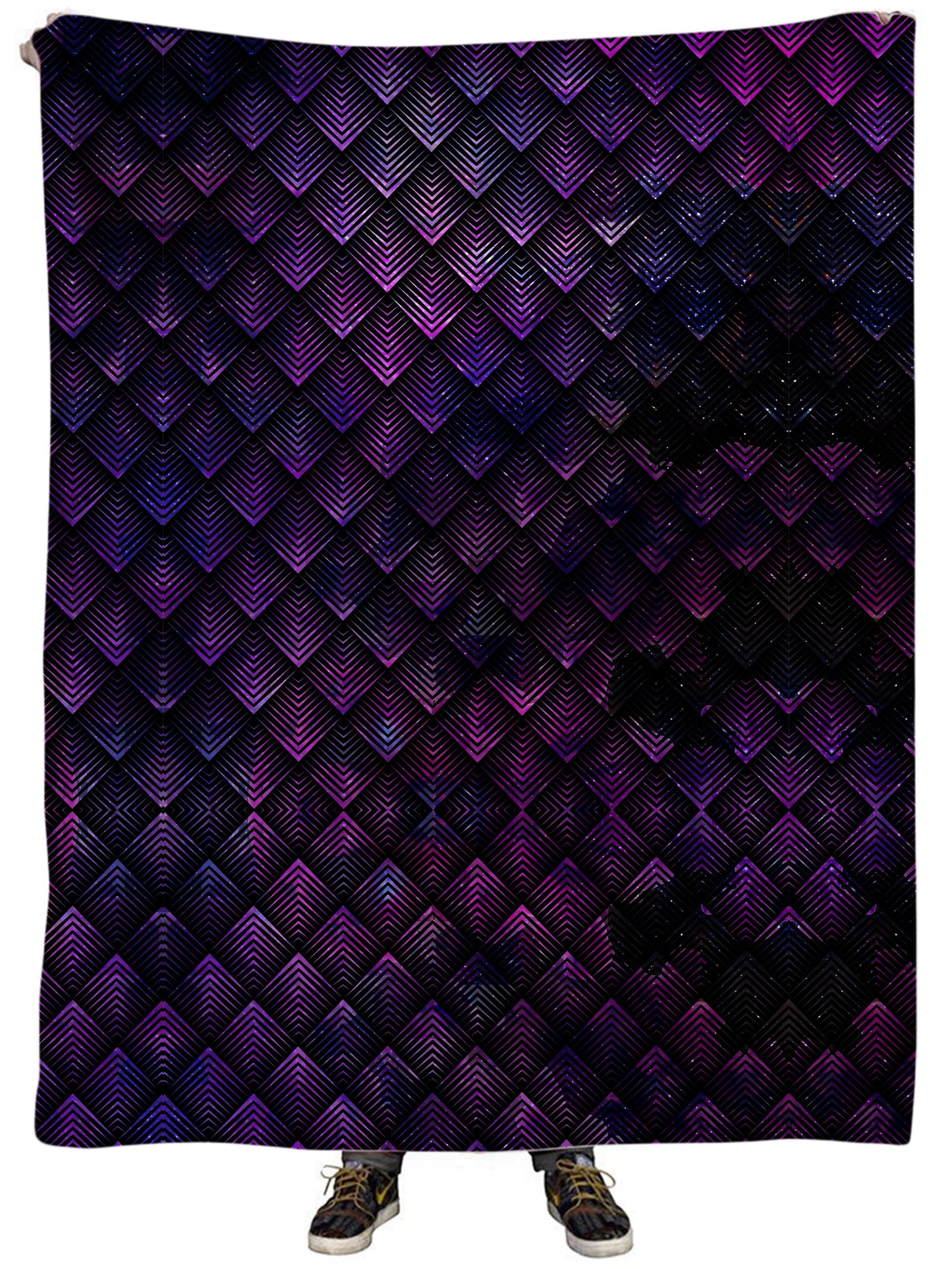 Galactic Dragon Scale Purple Plush Blanket, Noctum X Truth, | iEDM