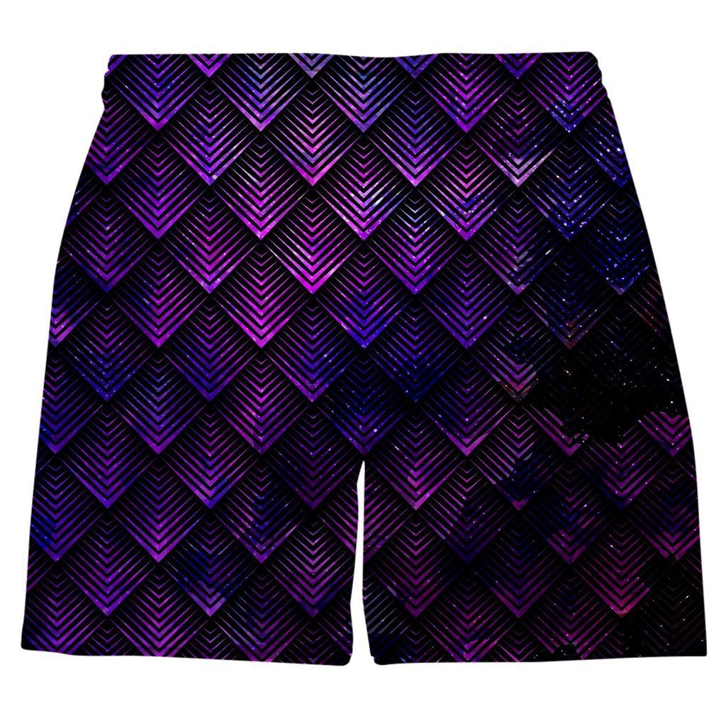 Noctum X Truth Galactic Dragon Scale Purple T-Shirt and Shorts Combo - iEDM