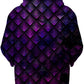 Galactic Dragon Scale Purple Unisex Zip-Up Hoodie, Noctum X Truth, | iEDM