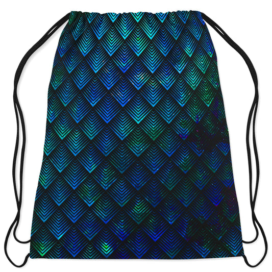 Galactic Dragon Scale Teal Drawstring Bag, Noctum X Truth, | iEDM
