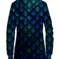 Noctum X Truth Galactic Dragon Scale Teal Hoodie Dress - iEDM