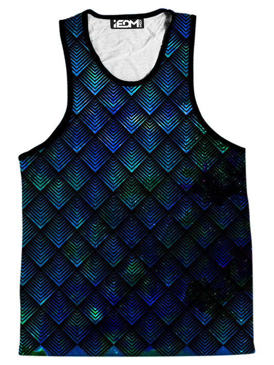 Galactic Dragon Scale Teal Men's Tank, Noctum X Truth, | iEDM