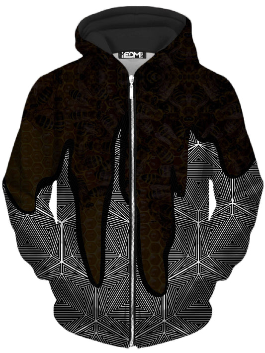 Hallucinations Honey Unisex Zip-Up Hoodie, Noctum X Truth, | iEDM