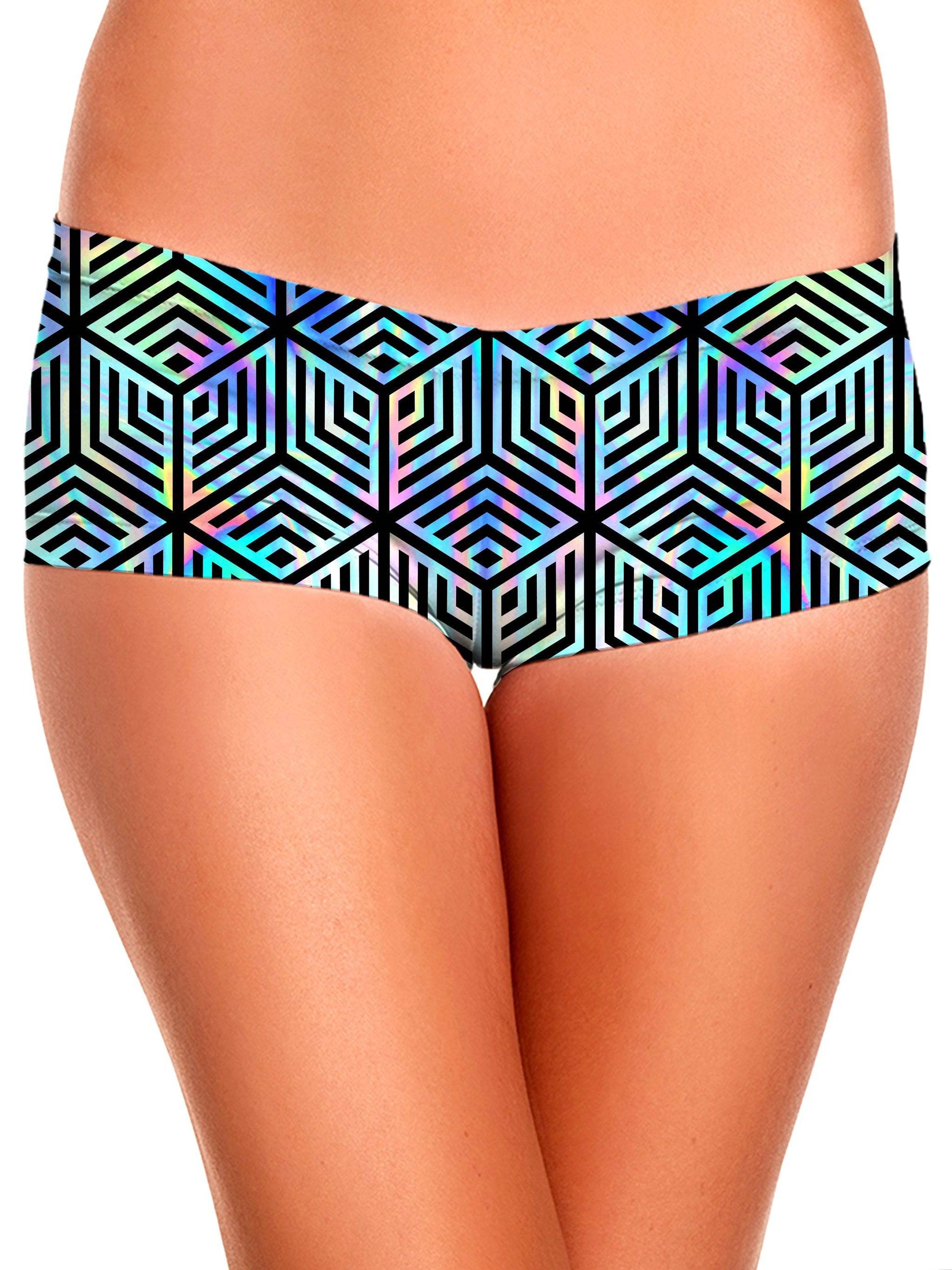 Holographic Hexagon Booty Shorts, Noctum X Truth, | iEDM