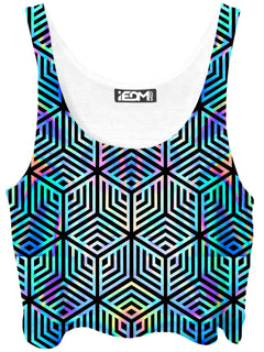 Noctum X Truth - Holographic Hexagon Crop Top