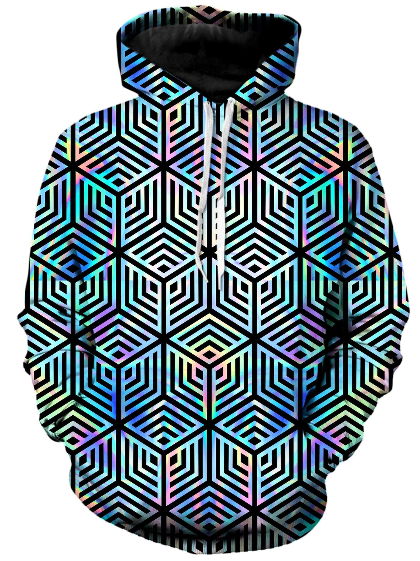Holographic Hexagon Hoodie and Joggers with PM 2.5 Face Mask Combo, Noctum X Truth, | iEDM