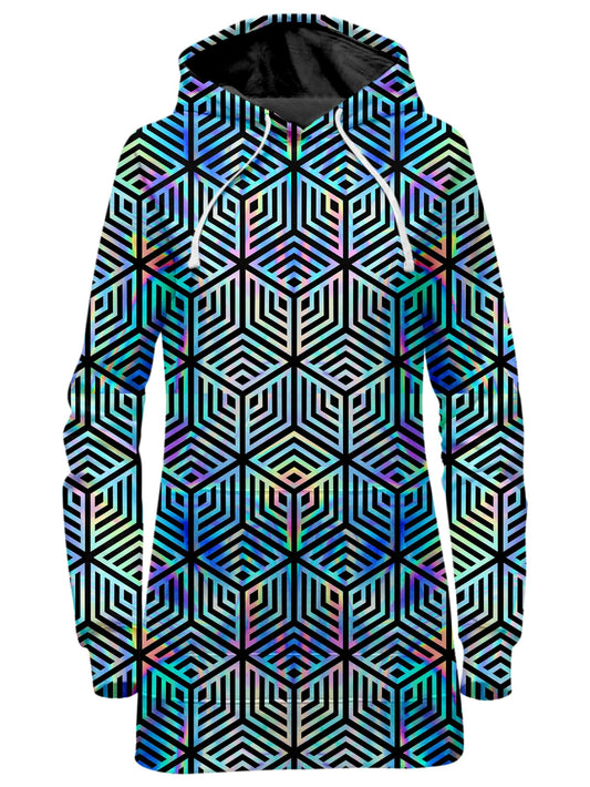 Holographic Hexagon Hoodie Dress, Noctum X Truth, | iEDM